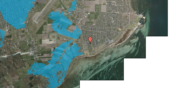 Oversvømmelsesrisiko fra vandløb på St Magleby Strandvej 17, 2791 Dragør