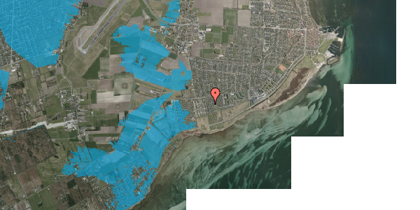 Oversvømmelsesrisiko fra vandløb på St Magleby Strandvej 27, 2791 Dragør