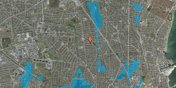 Oversvømmelsesrisiko fra vandløb på Brødrevej 17, 2870 Dyssegård