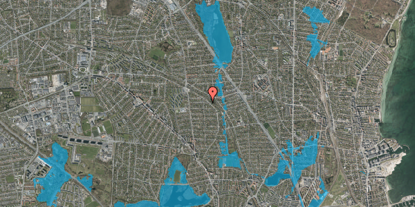 Oversvømmelsesrisiko fra vandløb på Brødrevej 30, 2870 Dyssegård