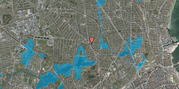 Oversvømmelsesrisiko fra vandløb på Bækkebo 6C, 3. mf, 2870 Dyssegård