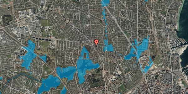 Oversvømmelsesrisiko fra vandløb på Bækkebo 6D, 1. th, 2870 Dyssegård