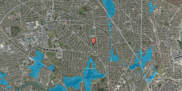 Oversvømmelsesrisiko fra vandløb på Dalstrøget 3, st. , 2870 Dyssegård