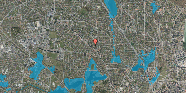 Oversvømmelsesrisiko fra vandløb på Dalstrøget 3, 1. , 2870 Dyssegård