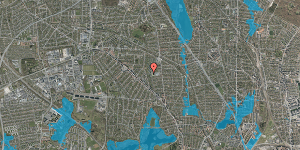 Oversvømmelsesrisiko fra vandløb på Dalstrøget 57, 3. th, 2870 Dyssegård