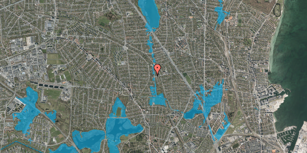 Oversvømmelsesrisiko fra vandløb på Dyssegårdsvej 42, 1. , 2870 Dyssegård