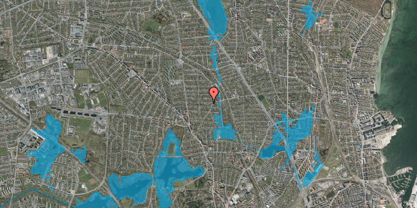 Oversvømmelsesrisiko fra vandløb på Dyssegårdsvej 63, 2870 Dyssegård