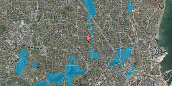 Oversvømmelsesrisiko fra vandløb på Dyssegårdsvej 70, 2870 Dyssegård