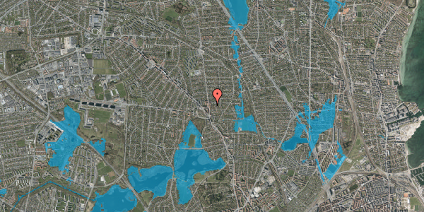 Oversvømmelsesrisiko fra vandløb på Eskeager 7, st. tv, 2870 Dyssegård