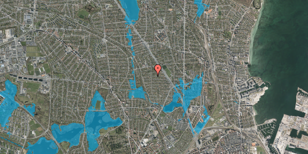 Oversvømmelsesrisiko fra vandløb på Grants Alle 29, 2900 Hellerup