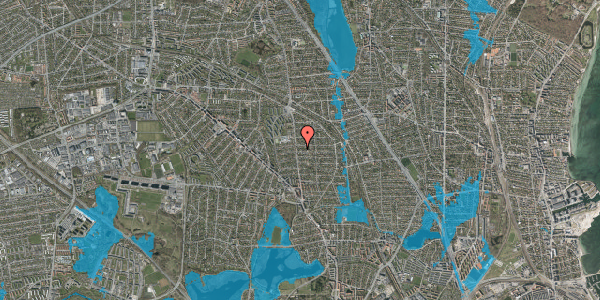 Oversvømmelsesrisiko fra vandløb på Hjemmevej 5, 2870 Dyssegård