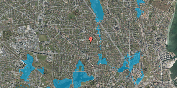 Oversvømmelsesrisiko fra vandløb på Hjemmevej 10, 2870 Dyssegård