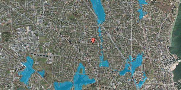 Oversvømmelsesrisiko fra vandløb på Hjemmevej 19, 2870 Dyssegård