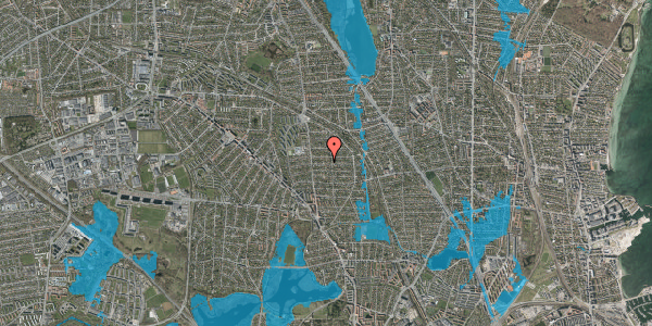 Oversvømmelsesrisiko fra vandløb på Hjemmevej 21, 2870 Dyssegård