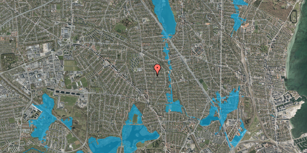 Oversvømmelsesrisiko fra vandløb på Hjemmevej 22, 2870 Dyssegård