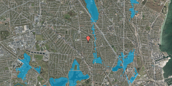 Oversvømmelsesrisiko fra vandløb på Hjemmevej 25, 2870 Dyssegård