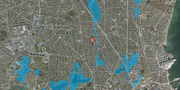 Oversvømmelsesrisiko fra vandløb på Hjemmevej 32, 1. , 2870 Dyssegård