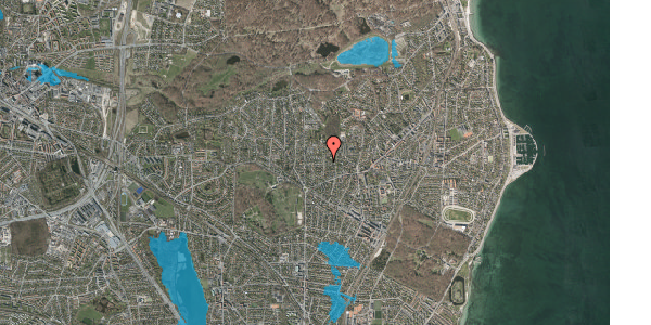 Oversvømmelsesrisiko fra vandløb på Lysagervej 24, 2920 Charlottenlund