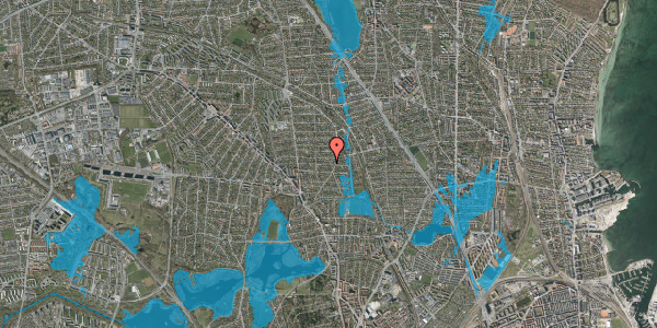 Oversvømmelsesrisiko fra vandløb på Mindevej 29, st. , 2870 Dyssegård