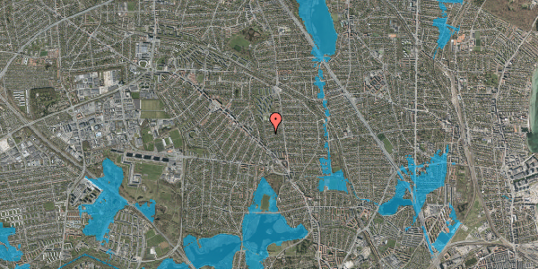Oversvømmelsesrisiko fra vandløb på Munkegårdsvej 26, 2870 Dyssegård