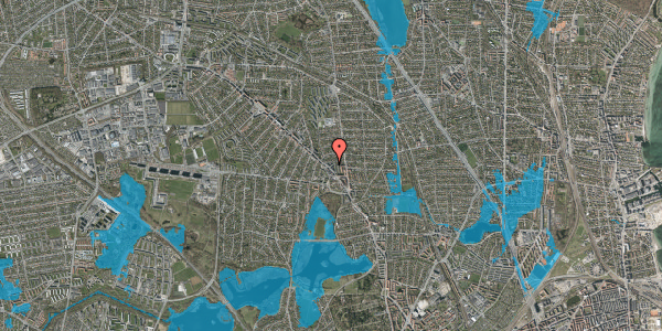 Oversvømmelsesrisiko fra vandløb på Plantevej 4, 4. th, 2870 Dyssegård