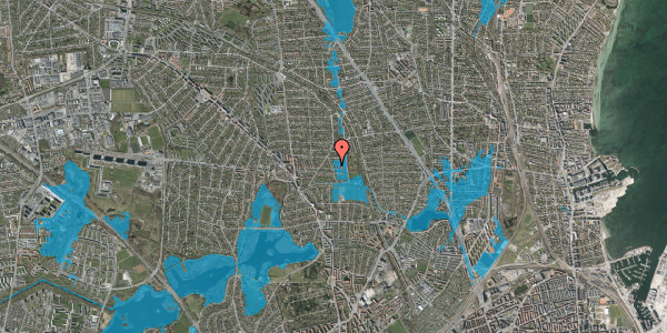 Oversvømmelsesrisiko fra vandløb på Slettevej 15, 2870 Dyssegård