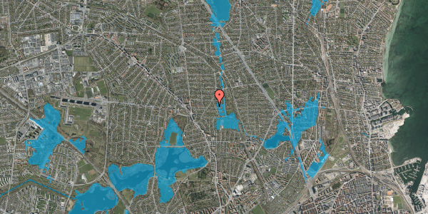 Oversvømmelsesrisiko fra vandløb på Slettevej 20, 2870 Dyssegård