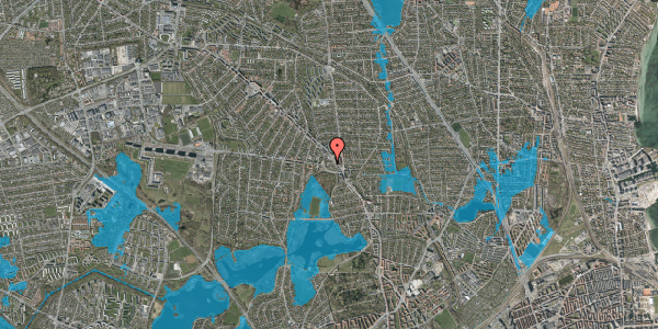 Oversvømmelsesrisiko fra vandløb på Stjerneborg Alle 9, 2870 Dyssegård