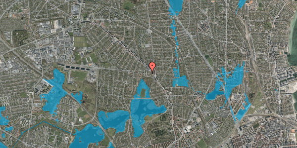 Oversvømmelsesrisiko fra vandløb på Stjerneborg Alle 11, 1. , 2870 Dyssegård