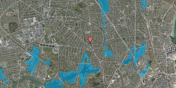 Oversvømmelsesrisiko fra vandløb på Søborg Hovedgade 26, st. th, 2870 Dyssegård