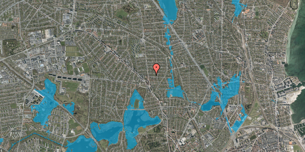 Oversvømmelsesrisiko fra vandløb på Sønderdalen 11, 2870 Dyssegård