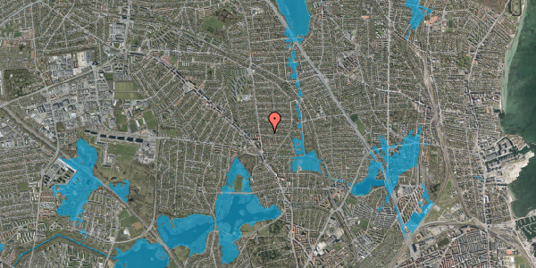 Oversvømmelsesrisiko fra vandløb på Sønderdalen 13, 2870 Dyssegård