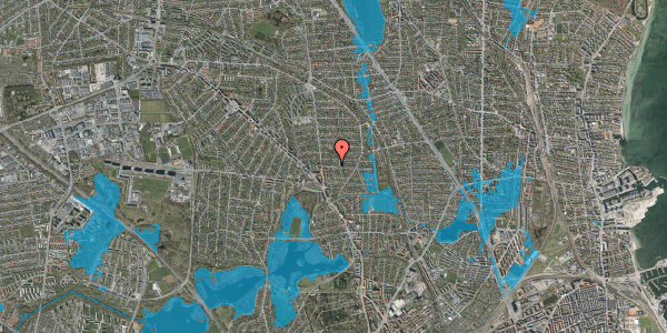 Oversvømmelsesrisiko fra vandløb på Sønderdalen 15, 2870 Dyssegård