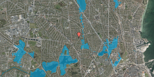 Oversvømmelsesrisiko fra vandløb på Sønderdalen 27, st. , 2870 Dyssegård