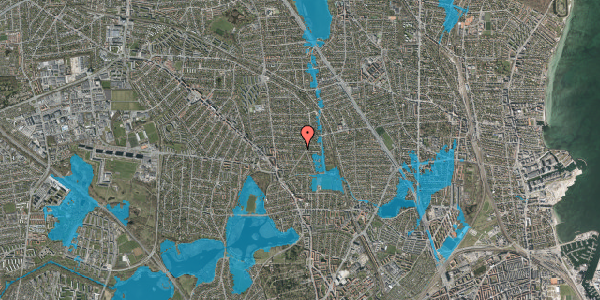 Oversvømmelsesrisiko fra vandløb på Sønderdalen 33, st. , 2870 Dyssegård