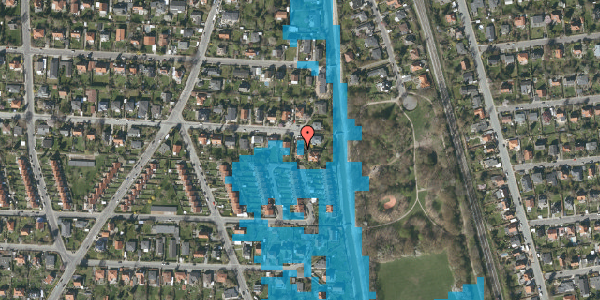 Oversvømmelsesrisiko fra vandløb på Sønderdalen 58, 2870 Dyssegård