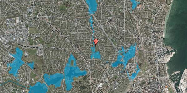 Oversvømmelsesrisiko fra vandløb på Sønderdalen 59, 2870 Dyssegård