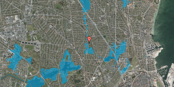 Oversvømmelsesrisiko fra vandløb på Sønderdalen 60, 2870 Dyssegård