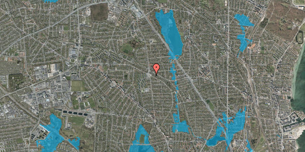 Oversvømmelsesrisiko fra vandløb på Sønderengen 7, 2870 Dyssegård