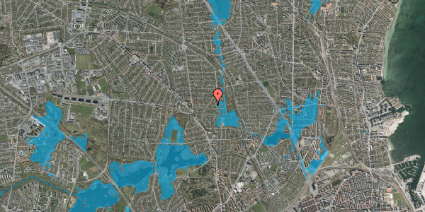 Oversvømmelsesrisiko fra vandløb på Vesterdalen 34, 2870 Dyssegård