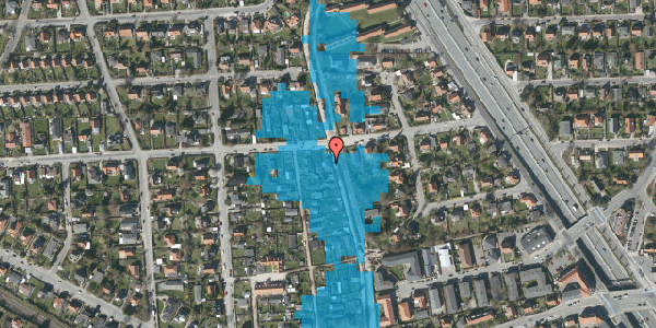 Oversvømmelsesrisiko fra vandløb på Tuborg Haveby 27, 2820 Gentofte