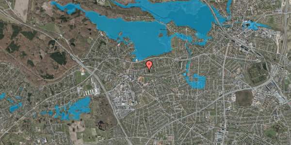 Oversvømmelsesrisiko fra vandløb på Ahornkrogen 20, 2880 Bagsværd