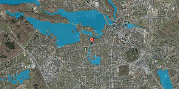 Oversvømmelsesrisiko fra vandløb på Amundsensvej 8, 2800 Kongens Lyngby