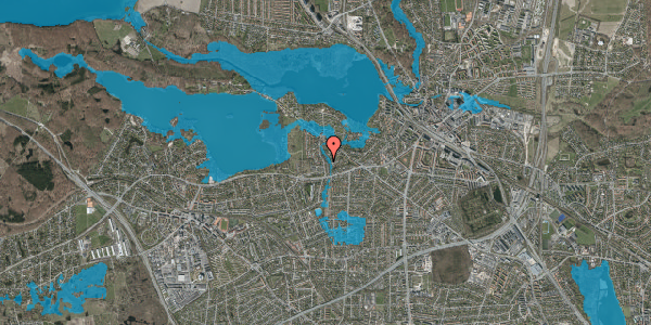 Oversvømmelsesrisiko fra vandløb på Amundsensvej 28, 2800 Kongens Lyngby