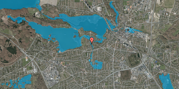 Oversvømmelsesrisiko fra vandløb på Amundsensvej 29, 2800 Kongens Lyngby
