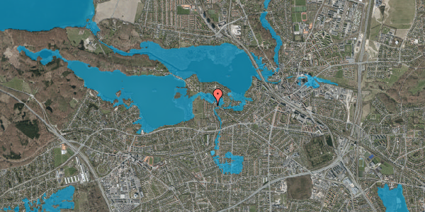 Oversvømmelsesrisiko fra vandløb på Amundsensvej 47, 2800 Kongens Lyngby