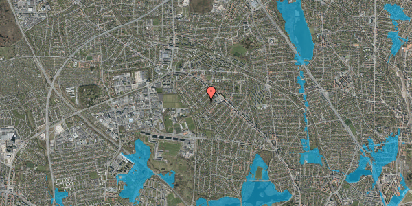 Oversvømmelsesrisiko fra vandløb på Andersen Nexø Vej 33, 2860 Søborg
