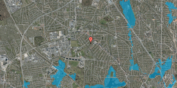 Oversvømmelsesrisiko fra vandløb på Andersen Nexø Vej 34, 2860 Søborg
