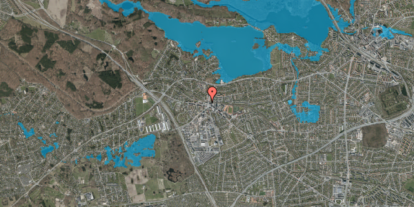 Oversvømmelsesrisiko fra vandløb på Bagsværd Torv 2, st. th, 2880 Bagsværd