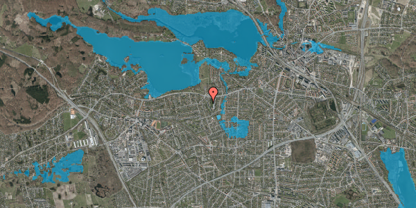Oversvømmelsesrisiko fra vandløb på Bagsværdvej 133B, st. th, 2800 Kongens Lyngby